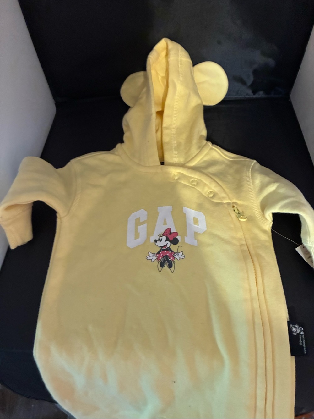 GAP Yellow Minnie Mouse Hooded Baby Sleepsack